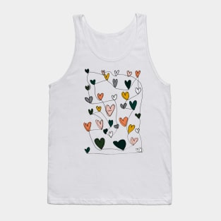 Continuous Love Hearts Tank Top